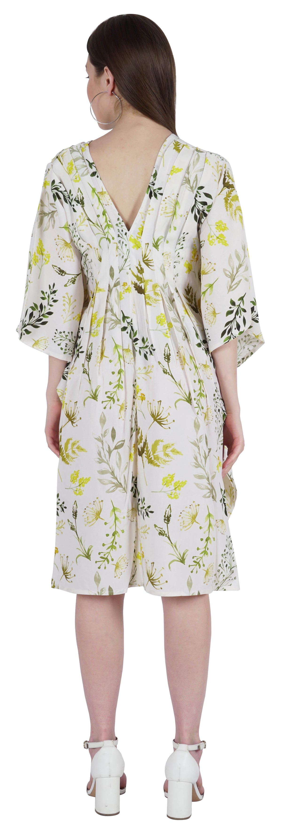 thumbnail image 4 of Moomaya Womens Short Kaftan Cover Up Night Dress Kaftan Gown Kimono Sleeve&nbsp;Beachwear, 4 of 7