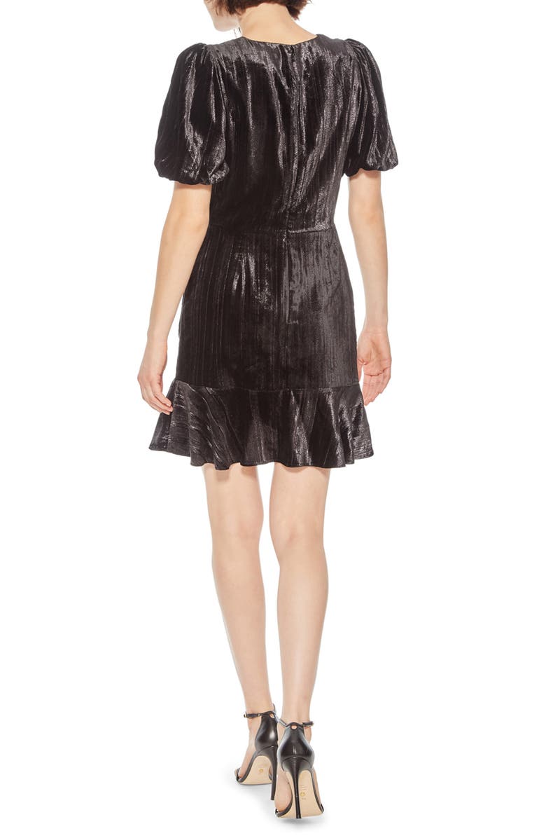 thumbnail image 3 of Parker IMPERIAL FOIL Hayden Velvet Mini Dress, US 6, 3 of 3